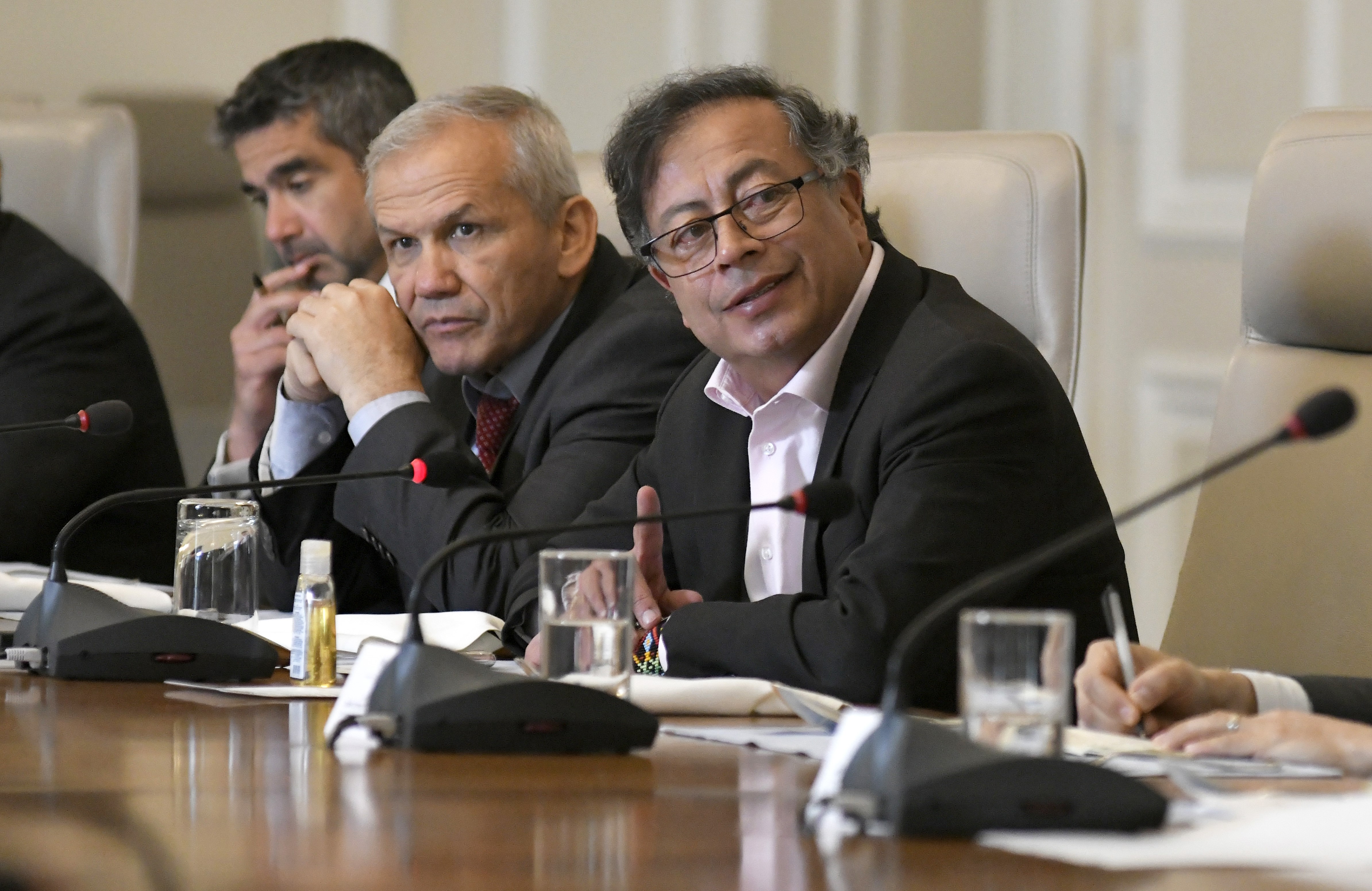 Presidente Gustavo Petro y Carlos Ramón González.