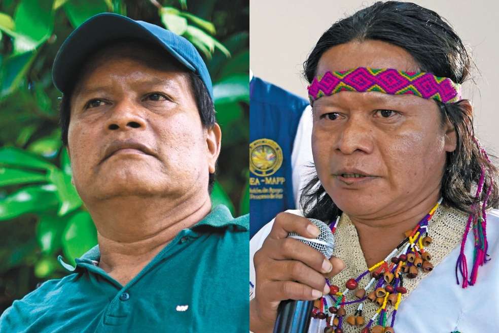 Eduardo (izquierda) y Milton Bolaños Piranga (derecha) hijos del líder Aquiles Bolaños, asesinado por las Farc en 1993.