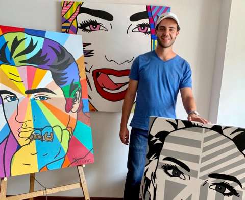 Un artista colombiano que encontró en el color el mejor motivo para hacer arte