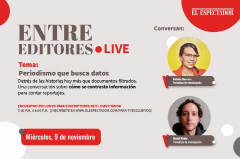 ¿Cómo se investiga en El Espectador? Descúbrelo este miércoles 9 de noviembre