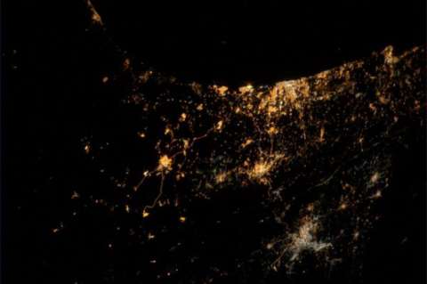 Conflicto entre Israel y Palestina visto desde el espacio