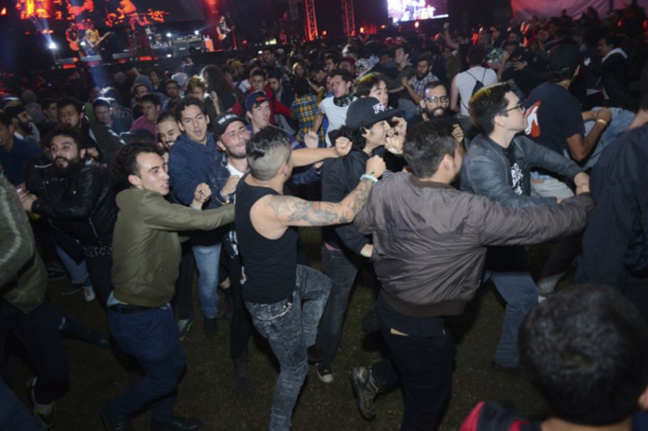 Durante el concierto de la banda en Bogotá. / Revista Shock