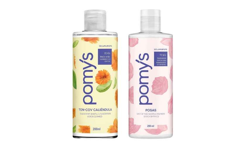 Los productos son de las referencias Agua Micelar Pepino y Caléndula, y Agua Micelar Rosas Pomys.