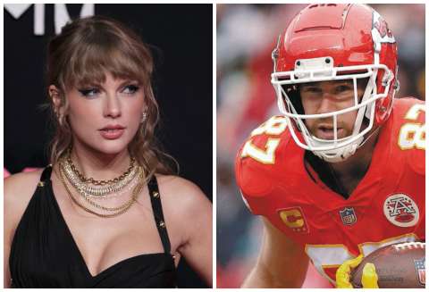 Taylor Swift lo fue a ver jugar y venta de camisetas de Travis Kelce se disparó