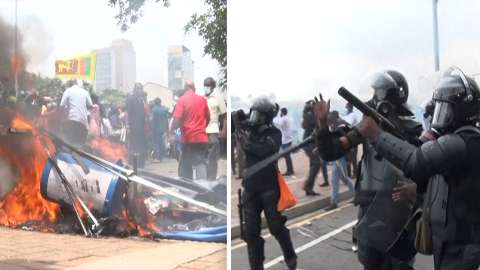 Sri Lanka: ocho muertos deja intento de irrupción en casa de ministro