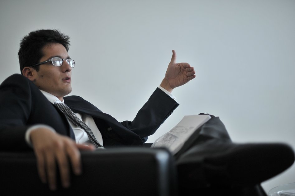 Carlos Bolívar, estudiante de derecho de la Universidad Francisco de Paula Santander y veedor ciudadano. /Óscar Pérez