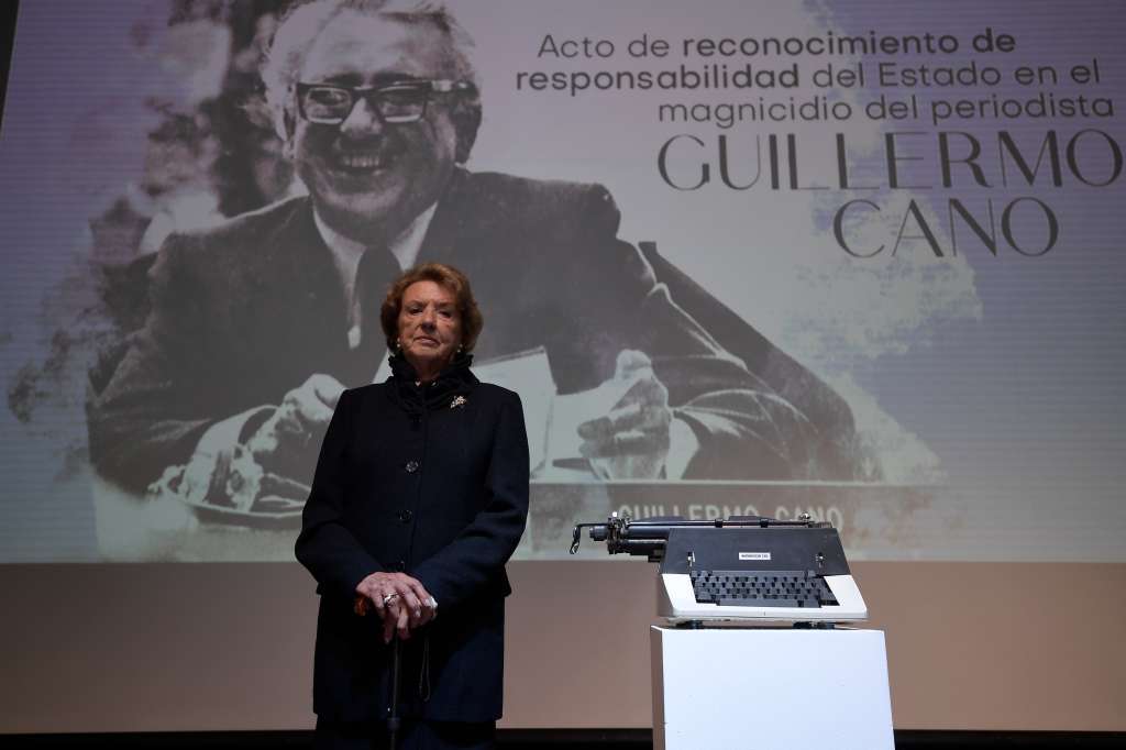 Periodista,​ viuda del periodista y director del Diario El Espectador, Guillermo Cano Isaza, durante la ceremonia "Acto de reconocimiento de responsabilidad del Estado en el magnicidio del periodista Guillermo Cano", en la que el Estado pidió perdón por no haberle garantizado el derecho a la vida.