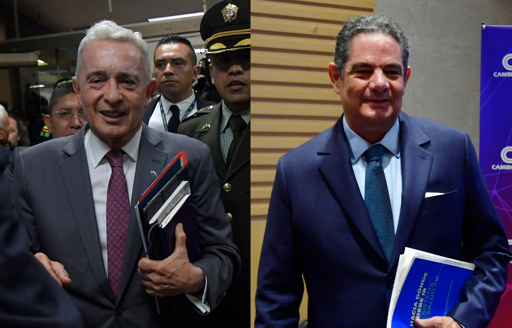 Expresidente Álvaro Uribe y exvicepresidente Germán Vargas Lleras.