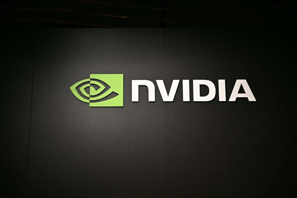 (FILES) A logo of Nvidia is picture before the Nvidia/Japan AI Ecosystem Reception in Tokyo on July 16, 2026.