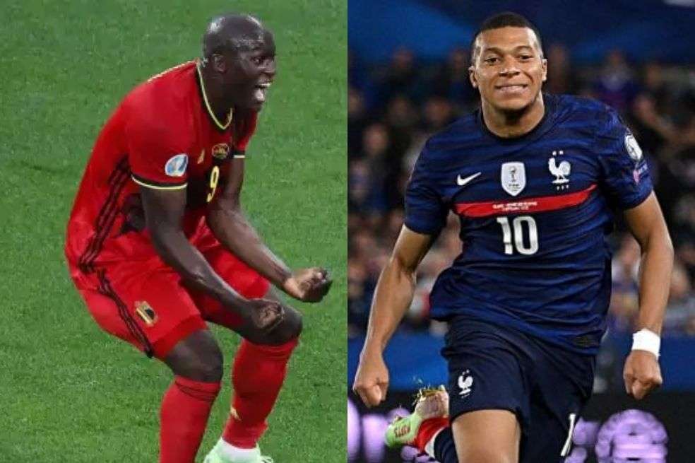 Lukaku y Mbappé, las dos grandes figuras de Bélgica y Francia.