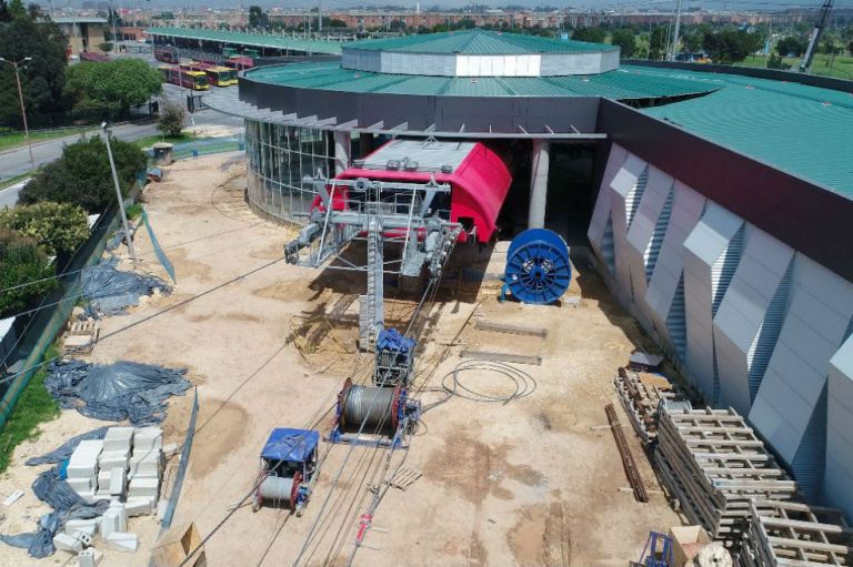 Obras del TransMiCable de Ciudad Bolívar ya tienen un avance del 88 %
