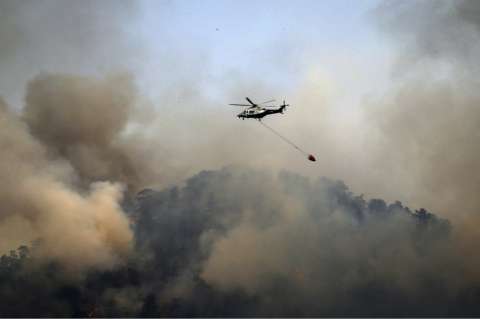 Continúan en alerta roja por incendio en 44 municipios de Cundinamarca