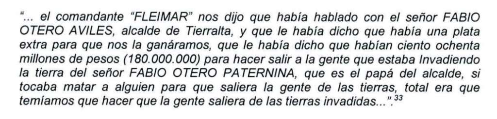 Otra de las declaraciones en poder de la Fiscalía durante la investigación por el homicidio de Hurtado.