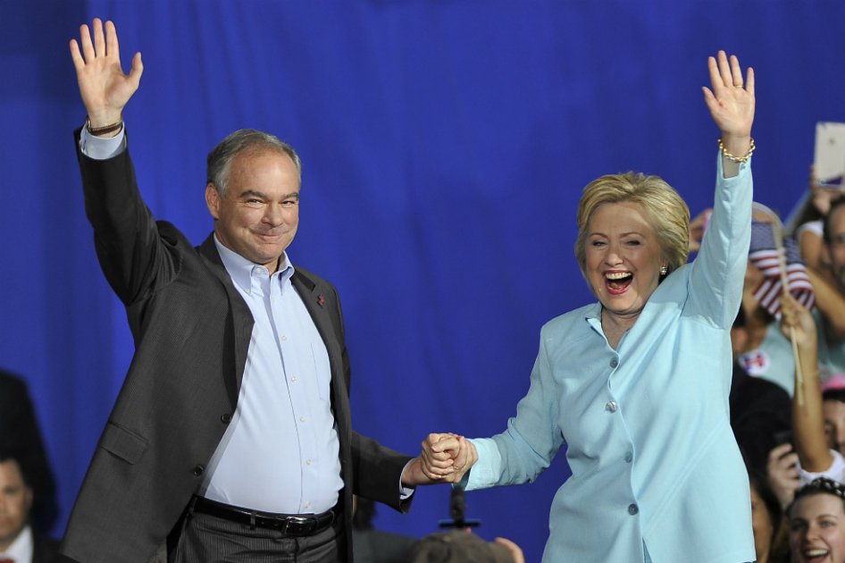 Tim Kaine y Hillary Clinton. / AFP