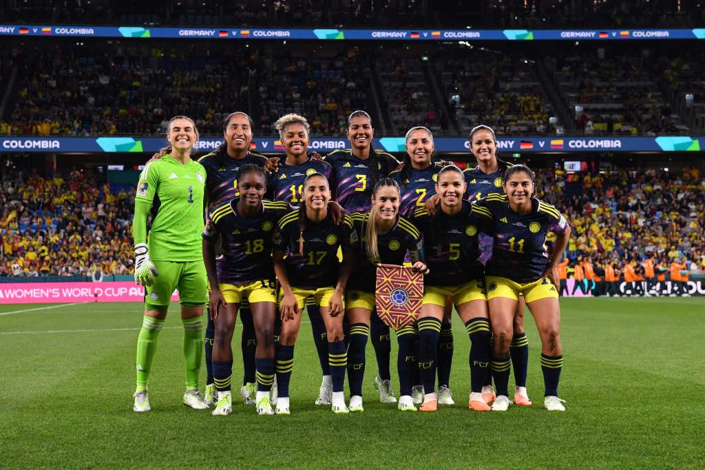 Sydney (Australia), 30/07/2023.- Colombia pose for the team photo ahead of the FIFA Women's World Cup 2023 soccer match between Germany and Colombia at Sydney Football Stadium in Sydney, Australia, 30 July 2023. (Mundial de Fútbol, Alemania) EFE/EPA/BIANCA DE MARCHI EDITORIAL USE ONLY/ AUSTRALIA AND NEW ZEALAND OUT