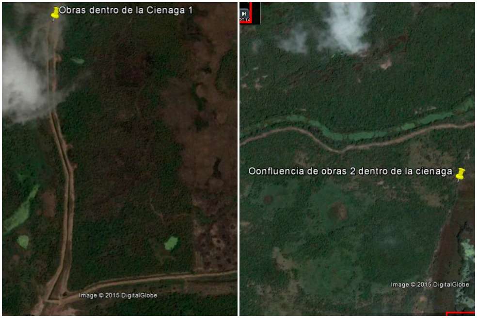 Foto 1: enero de 2013,  Foto 2: junio de 2014. / Foto 1: enero de 2013,  Foto 2: junio de 2014.