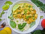 La receta para preparar un apetitoso pollo al curry con vegetales