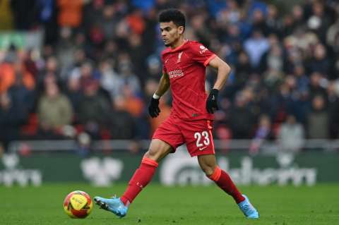 Luis Díaz y su primera titularidad con Liverpool en la Premier League