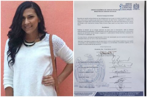 Universidad Autónoma de Zacatecas niega el reingreso de colombiana trans