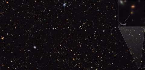 El Telescopio James Webb encontró el agujero negro más lejano registrado hasta ahora