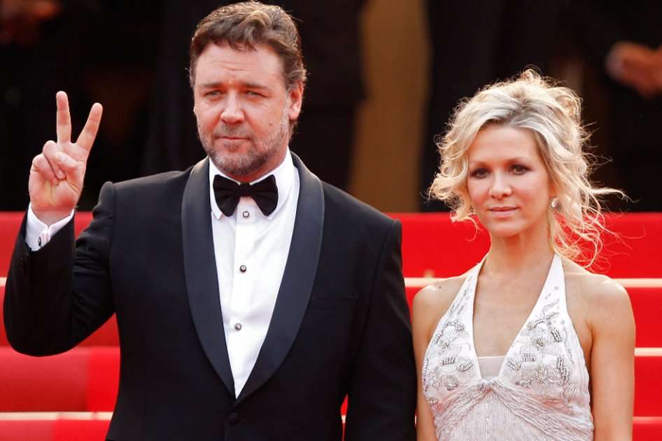 Russell Crowe y Danielle Spencer en el Festival de Cine de Cannes 2010. / Efe