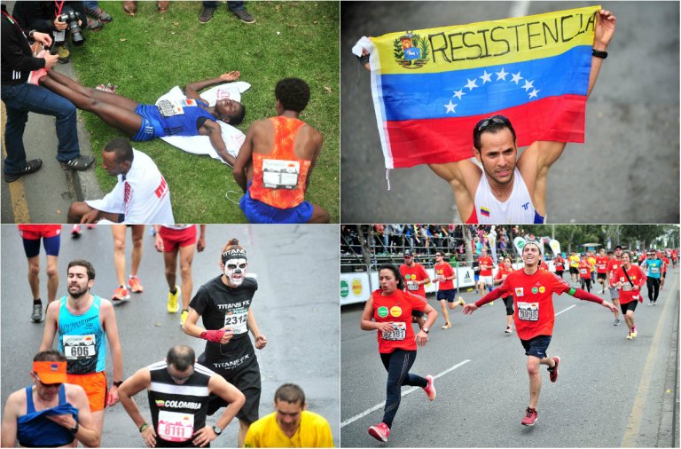Entusiasmo, extenuación y color, el detrás de la Media Maratón de Bogotá