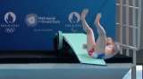 ¡Splash! Clavadista olímpico se resbaló en inauguración del Centro Acuático de París