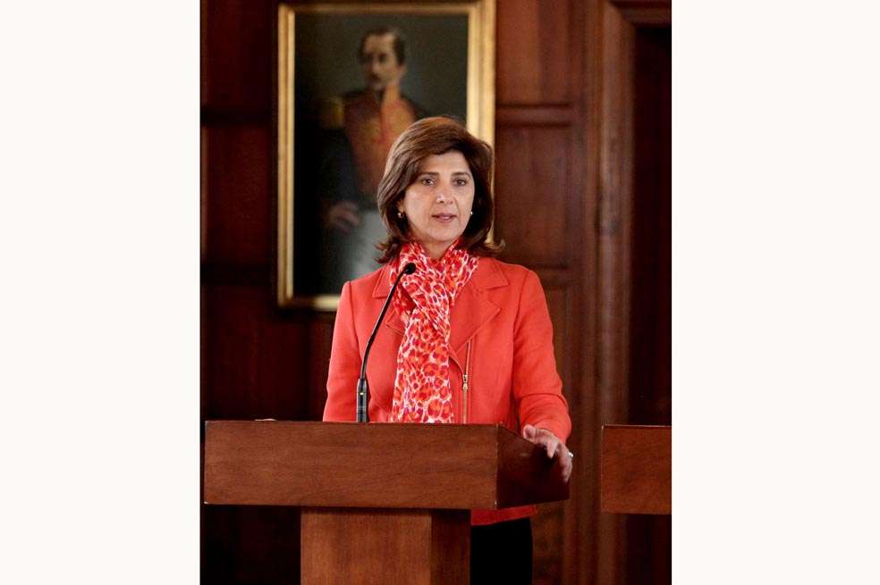La canciller María Ángela Holguín anunció el llamado a consultas de la embajadora en Managua. / EFE