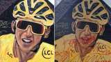 Así quedó el mural de Egan Bernal en Zipaquirá, luego de ser vandalizado