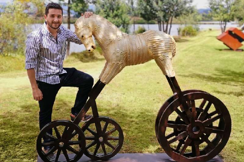 Joaquín Restrepo lanzó la exposición digital "Amor fati", que se ha presentado en México, Estados Unidos, Suiza y China. / Archivo particular