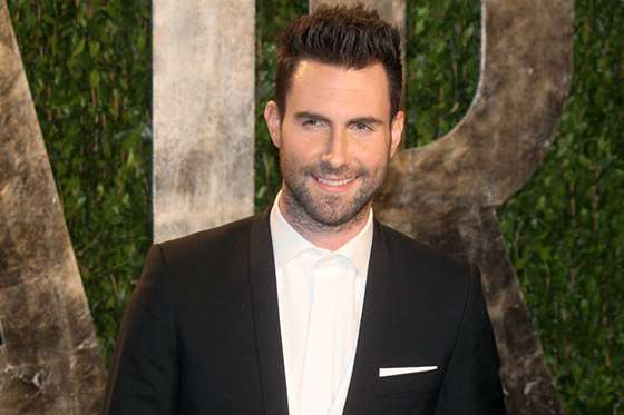 Singer Adam Levine attends the 2012 Vanity Fair Oscar Party at Sunset Tower in Los Angeles, USA, am 26 Februar 2012. Photo: Hubert Boesl