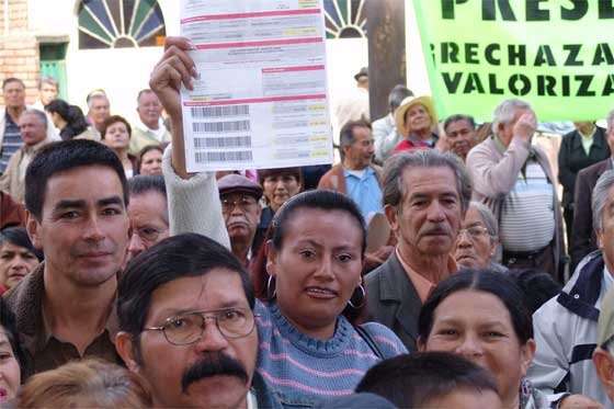 El inconformismo por el cobro de valorización.