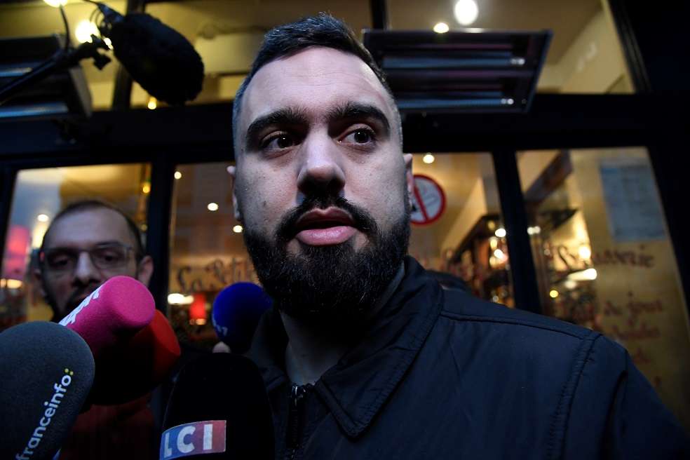 Éric Drouet, el "chaleco amarillo" más mediático de Francia. / AFP