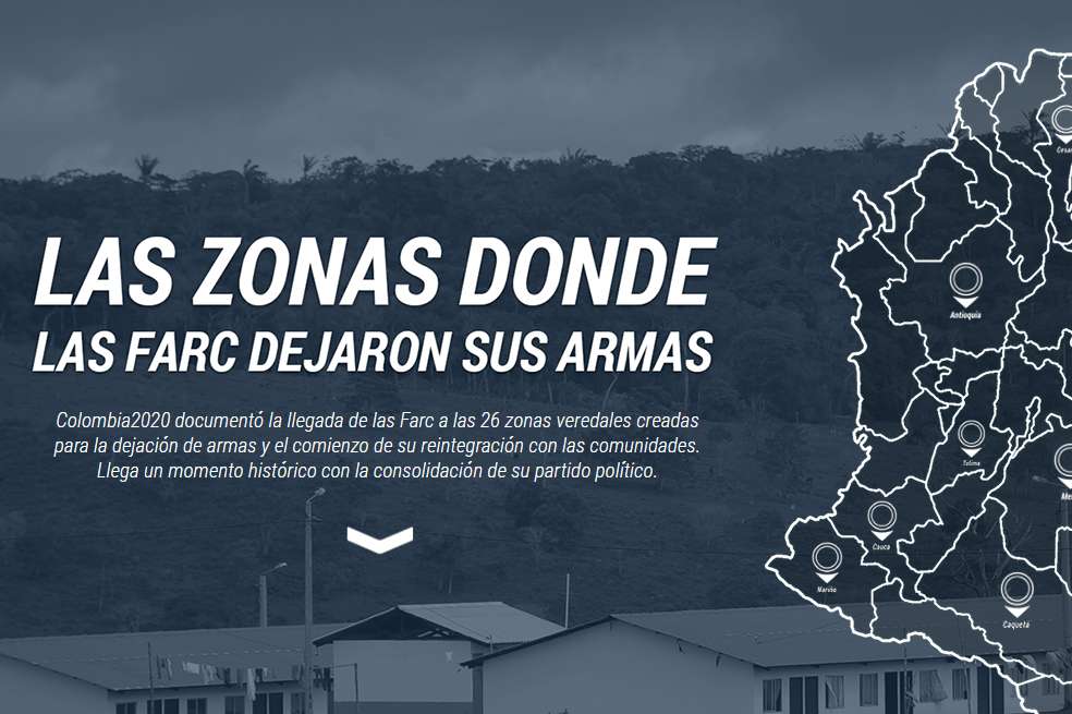 Las zonas donde las Farc dejaron sus armas