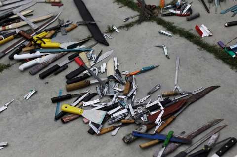Distrito busca penalizar el porte de armas blancas