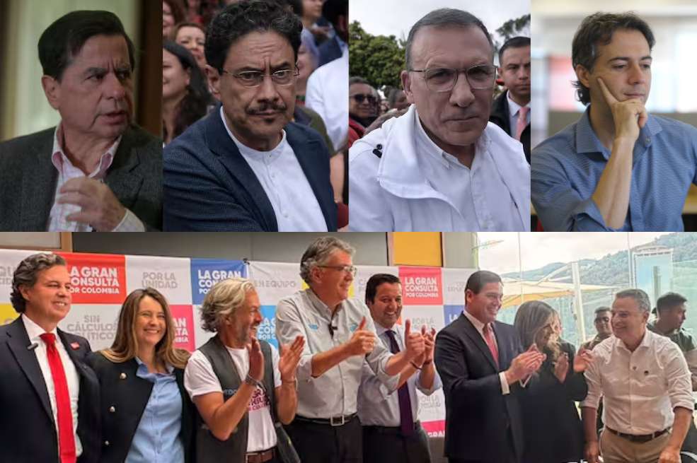 Precandidatos presidenciales con intención de ir a consultas interpartidistas el 8 de marzo.