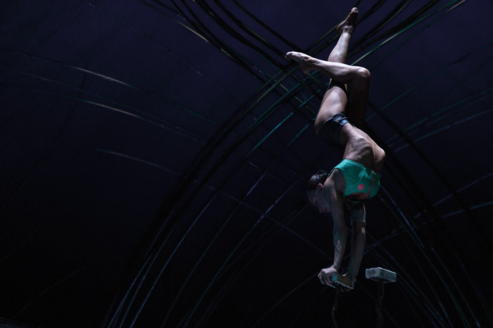 Luliia Mihailova, una de las protagonistas de “Amaluna”, lleva nueve años con el Circo del Sol. / Nathaly Triana