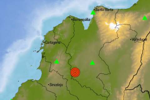 Sismo de 4,2 grados en la escala de Richter se registró en Córdoba, Bolívar