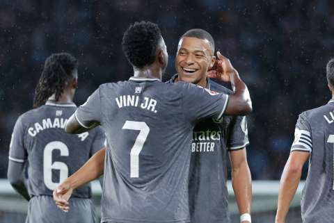 De la mano de Courtois, Mbappé y Vinícius Jr. Real Madrid venció al Celta