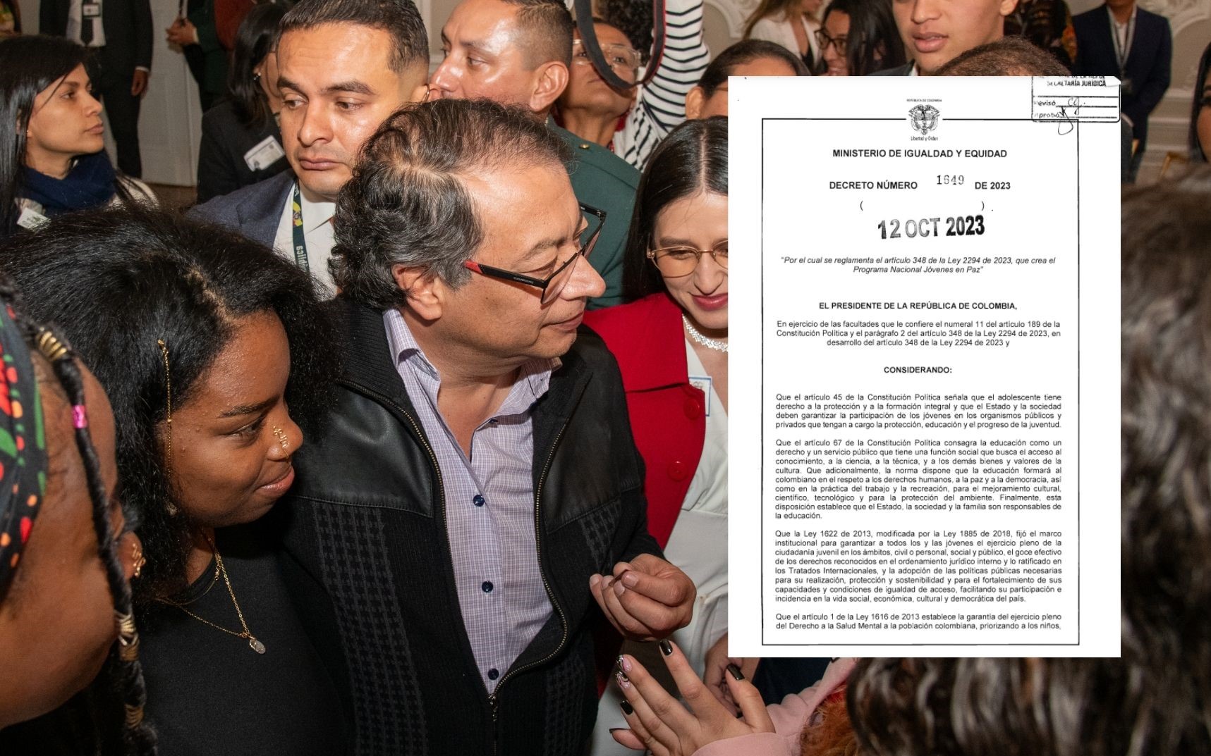 El programa Jóvenes en Paz fue anunciado por el presidente Gustavo Petro en julio pasado desde Buenaventura.