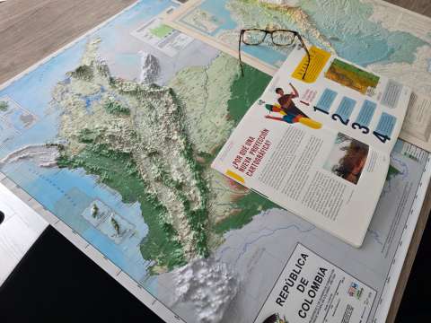 Lanzan, después de casi 30 años, mapa en relieve actualizado de Colombia y sus bosques