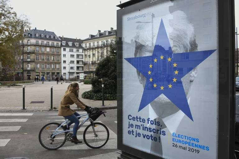 Con esta foto, invitan a votar en la Unión Europea. / AFP