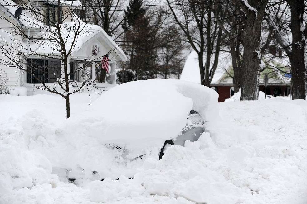 Buffalo también se ha visto afectada. Sus calles todavía estaban bloqueadas en debido a la impresionante cantidad de nieve.