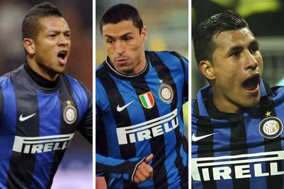 Además de Nelson Rivas, Fredy Guarín (izq), Iván Ramiro Córdoba y Jeison Murillo defendieron los colores del Inter.
