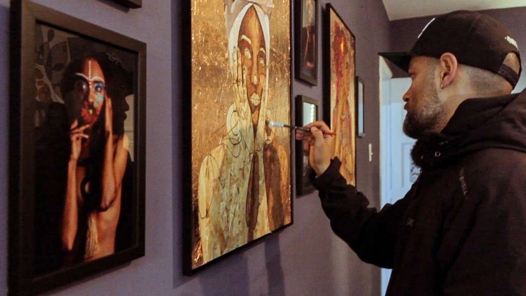 Parte del proceso de León en su línea continua incluye arte en vivo.