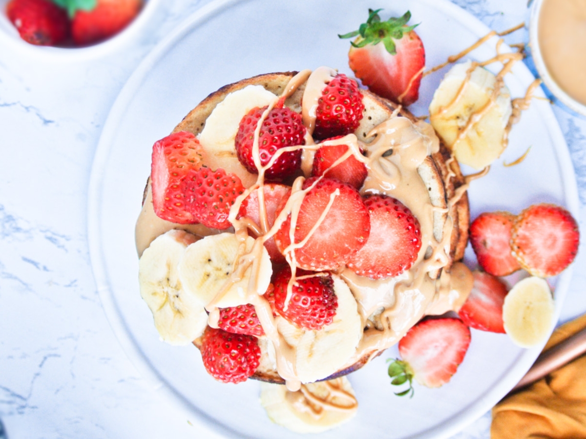 Así se ven los pancakes libres de gluten.