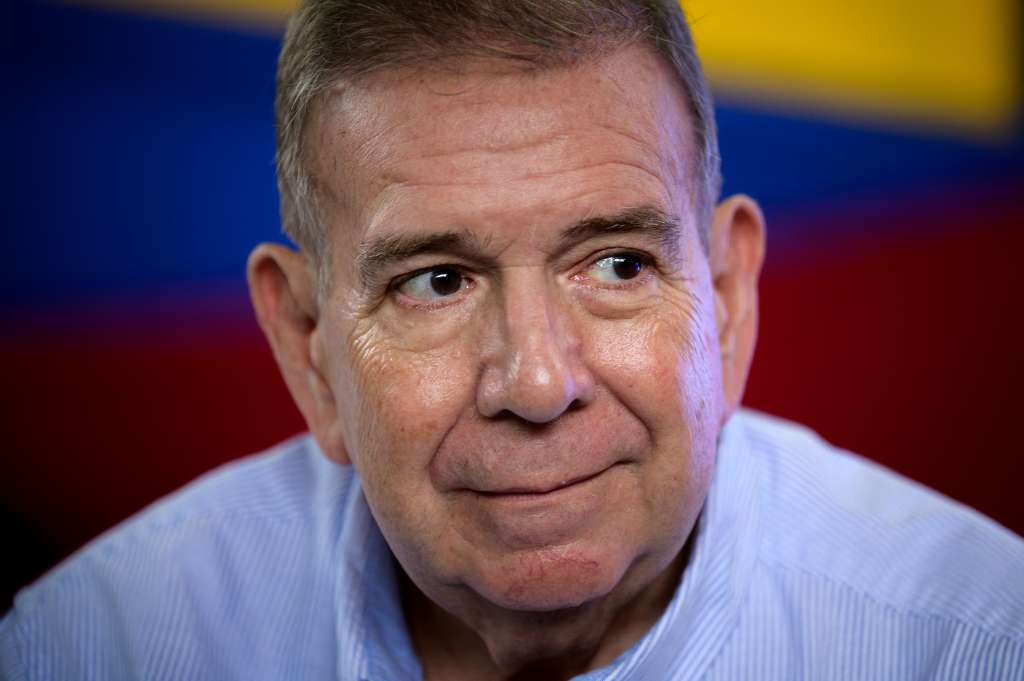 (FILES) Venezuelan opposition presidential candidate for the Plataforma Unitaria Democratica party, Edmundo Gonzalez Urrutia, attends an event with the Primero Justicia opposition party in Caracas on May 31, 2024.