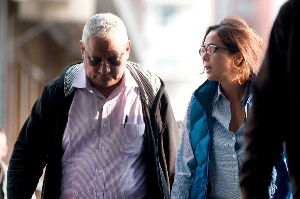 Luis Grubert, presidente del sindicato de profesores Fecode, junto a Gina Parody, ministra de Educación, durante la jornada de negociación. /Juan G. Muñoz - Mineducación