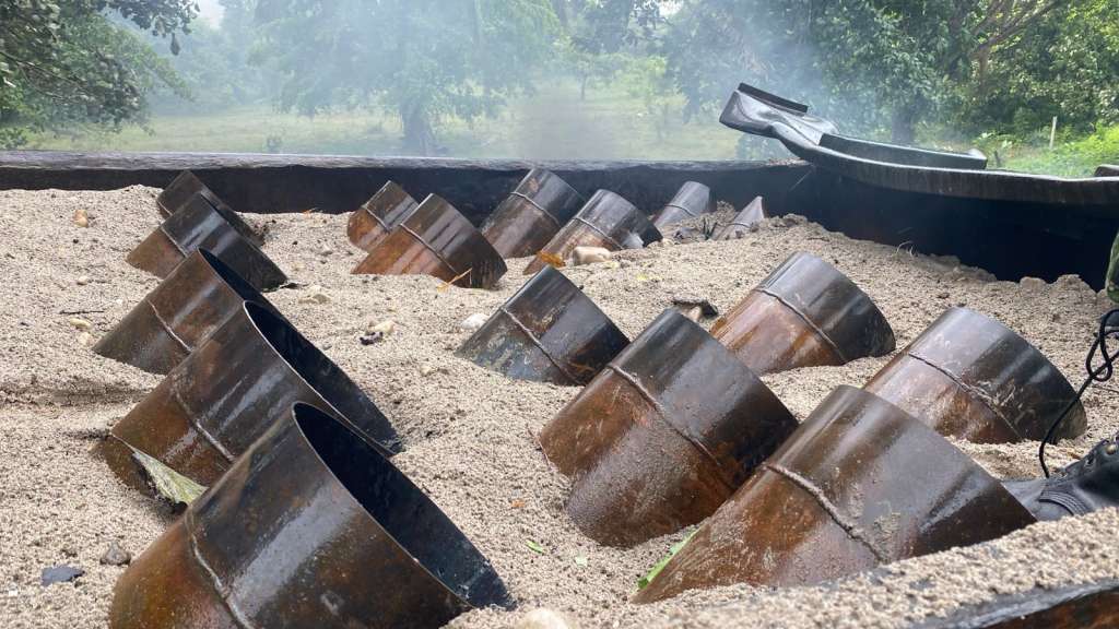 Cilindros bomba lanzados en Arauca
