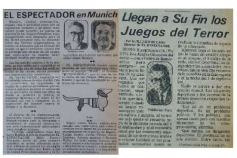 Los Olímpicos de Munich según Guillermo Cano